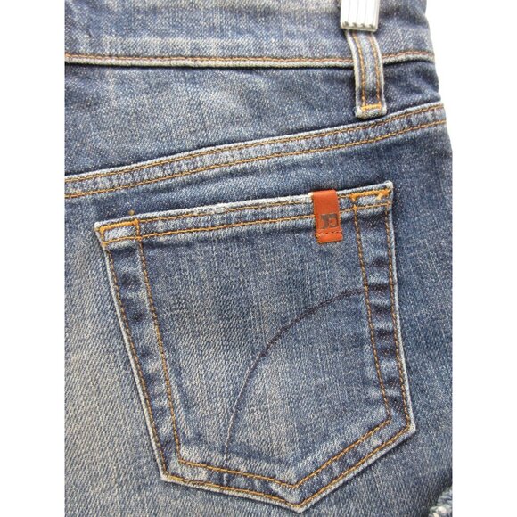 Joes Jeans Shorts 24 Cut-Off Mini Denim Stretch Logo Cuffed Lined - Picture 7 of 12